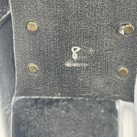 Sam Edelman Louie Womens US 8 M Bootie Black Fringe Leather Side Zip Ankle Boots - Picture 14 of 16